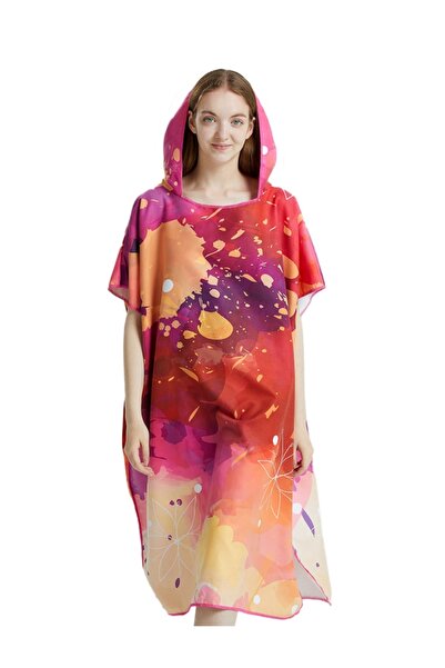 Choice Red Surf Poncho Towel Poncho Quick-Dry Towel Hoodie Microfiber Beach R...
