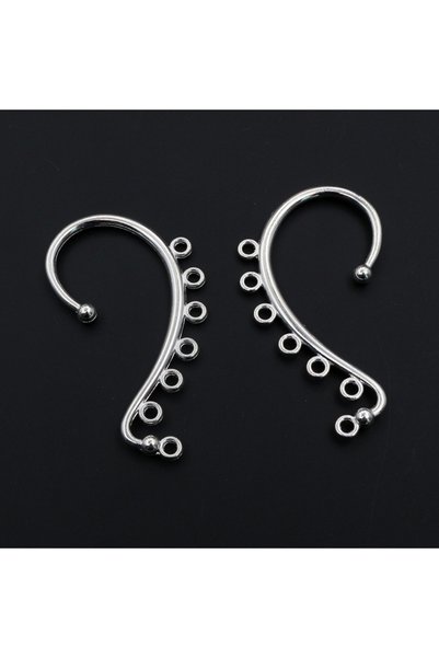 Choice Silver 10pcs 60x36mm DIY Earrings Hair Jewelry Making Gold Silver Colo...