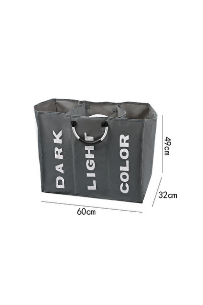Choice Dark gray 1PC Foldable Home Laundry Basket Large Dirty Laundry Basket ...