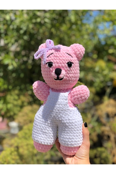 30 cm Örgü Ayıcık | El Yapımı Amigurumi Teddy Bear | Sevimli Dekoratif Hediye