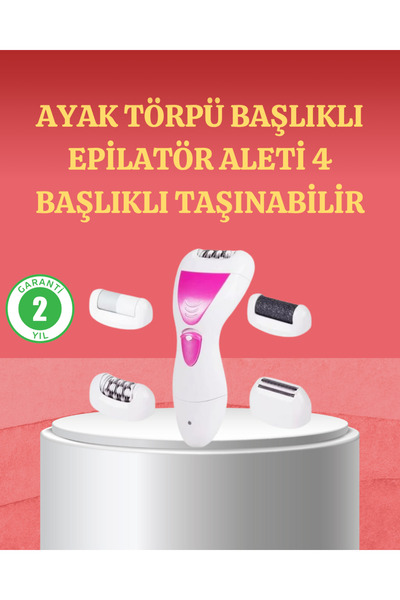 Global 4 Başlıklı Kablosuz Şarjlı Epilasyon Cihazı