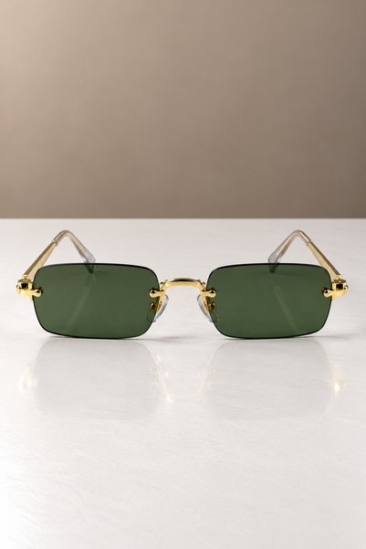 Goldmine ASAF Evergreen Metal Kristal Cam Güneş Gözlüğü Yeni Sezon UV400 58 Ekartman | Kılıf ve Silme Bezi Hediyeli