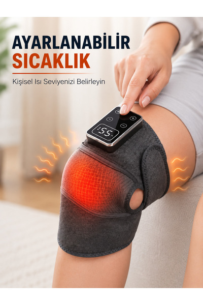 Global Çok Amaçlı Diz Dirsek Omuz Masaj Aleti Isıtmalı Titreşimli Şarjlı Masaj Cihazı