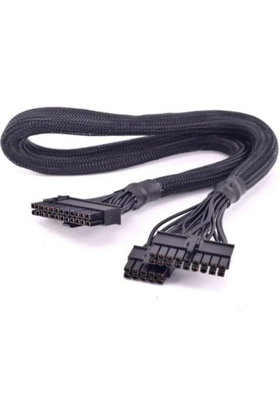 S moda 60 cm 24 pin 18 pin 10 pin psu kablo 24 pin 18+10 pin power supply kablo