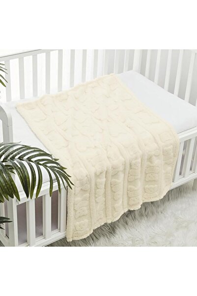 CREVENT 76x100cm Organic Muslin Cotton Baby Blanket for Newborns, Soft Mink B...