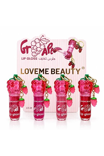LOVEME BEAUTY مجموعة ليب جلوس لافمي بيوتي 4 قطع بلمعة جذابة وألوان مميزة بتصم...