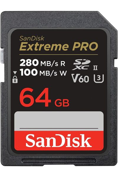 ART3 64GB Extreme PRO SDXC UHS-II Hafıza Kartı - C10, U3, V60, 6K, 4K UHD, SD Kart - SDSDXEP-064G-GN4IN