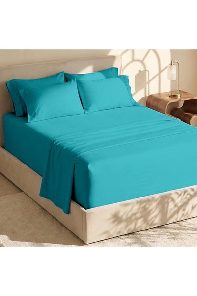 Hearth & Harbor Extra Deep Pocket King Size Sheets Set - Fits Mattress 18-24 Inches Deep - 6 Piece G