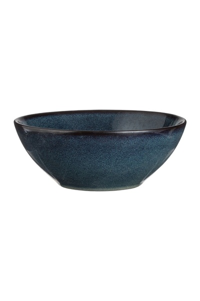 OEM Bol albastru negru "Glaze" Ceramic 500ml – servire practică pentru mesele...