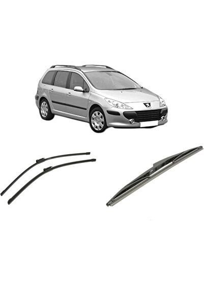 Bosch Set de 3 ștergătoare PEUGEOT 307 Break (3E) 2002-2009, pentru parbriz ș...