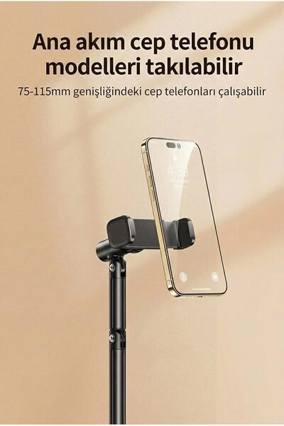 ART3 Jopree X66F | Ayarlanabilir Telefon Standı 360° Döner, Canlı Yayın/Çekim İçin Ergonomik Masaüstü Tut