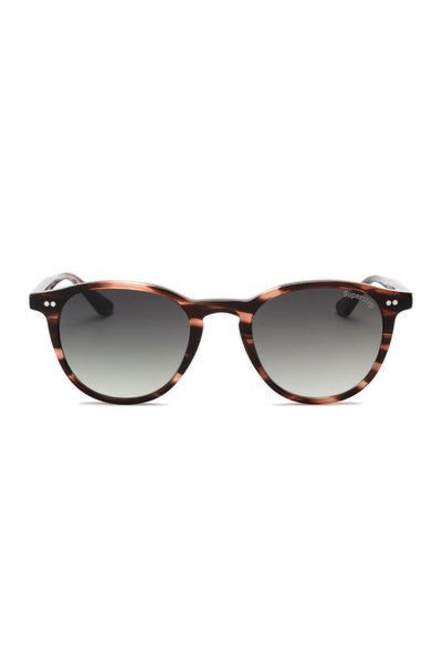 SuperStep Unisex Yuvarlak Kahverengi Leopar Çerçeve Füme Degrade Cam Güneş Gö...