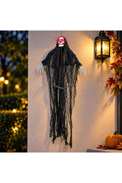 OEM Schelet înfricoșător de Halloween cu lumină și sunet 110cm