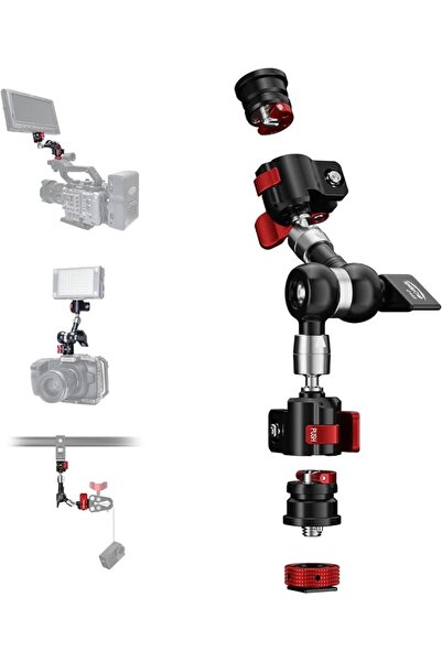 IFOOTAGE Magic Arm Spider Crab MA3-4,Camera Arm with 1/4''&3/8''Screw,7inch A...