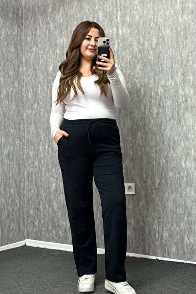 ModaPlaza Women's Plus Size Classic Leg Sweatpants with Pockets and Elastic W...