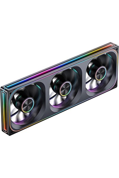 ART3 ZA-360BR (Ters) PC Kasa Fanı, Hepsi (3) Bir Arada, 3x120mm 3Pin ARGB Fanlı Tek Çerçeve Ünitesi, PWM,