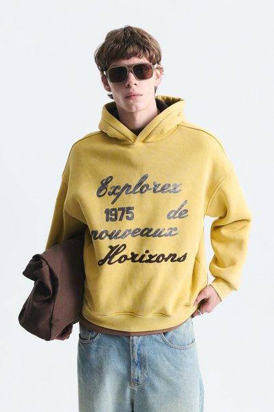VAMOSCLO Oversize Printed Washable Sweatshirt