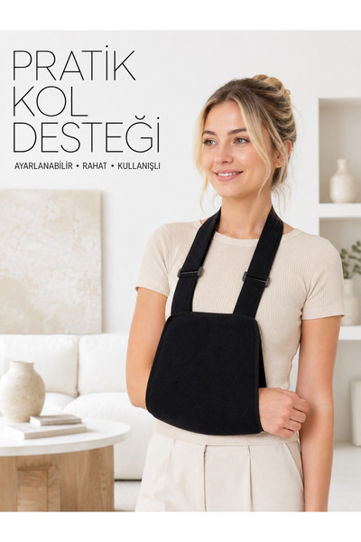 StepCo Kol Askısı Omuz Destekleyici Ayarlanabilir Taşıma Askısı Siyah