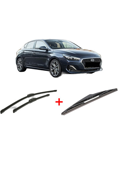 Bosch Set of 3 wipers HYUNDAI i30 FASTBACK (PDE, PDEN) 2017-2022, for windshi...