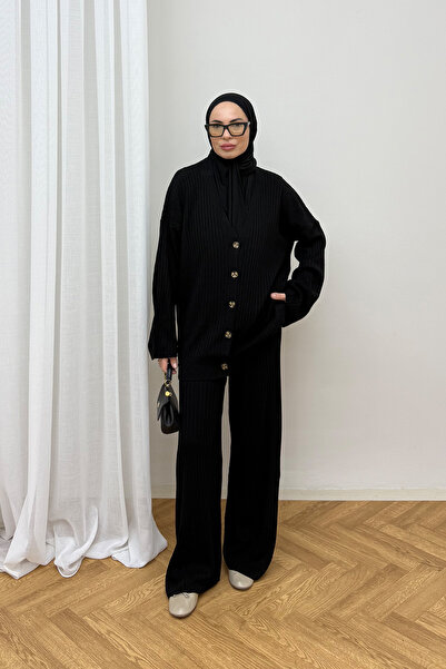 Melike Tatar Ребрист плетен комплект 92-9202