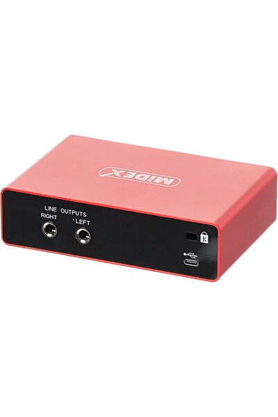 ART3 GLX-700RD Üst Segment Usb Stüdyo Ses Kartı 2 Giriş 2 Çıkış 24bit/192kHz