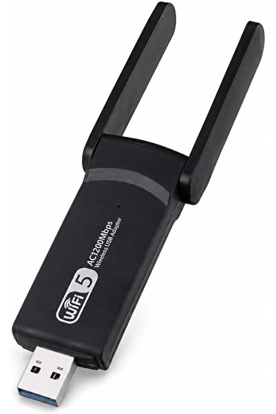 TAKYAKIŞTIR PrimeX PX-AC1200 USB 3.0 WiFi Adaptör, Realtek RTL8812BU, AC1200/AC1300 Dual Band 2.4G-5G, 802.11ac