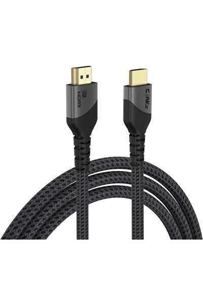 8K UHD HDMI 2.1 48 Gbps / 24K Gold/Alüminyum Gövdeli 8K 60Hz-4K 120Hz-2K 240HZ-FHD 240Hz Destekli 2