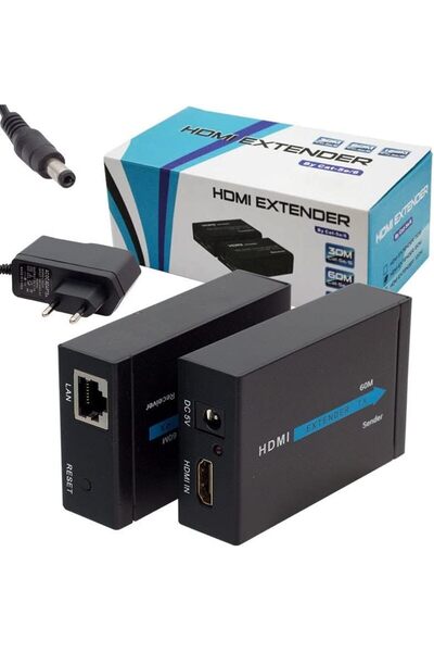 ART3 Hdmi Görüntü Aktarma, HDMI TO CAT5/CAT6, 60 Metre, Adaptörlü, Extender