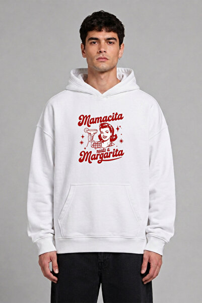 VSRN Φούτερ με κουκούλα Mamacita Design με στάμπα μπροστά, σε μεγάλο μέγεθος,...