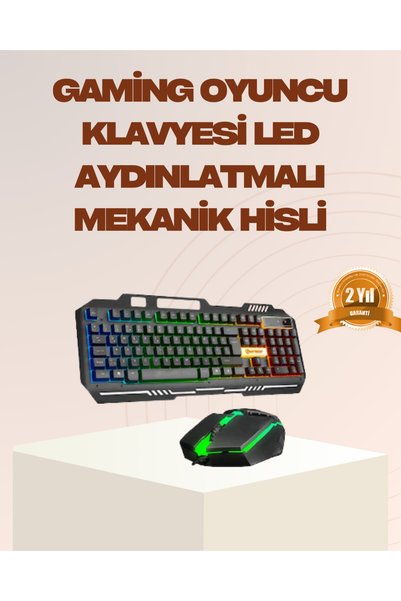 Skygo Mekanik LED Klye Mouse Seti – Yüksek Tepki ve Ergonomi
