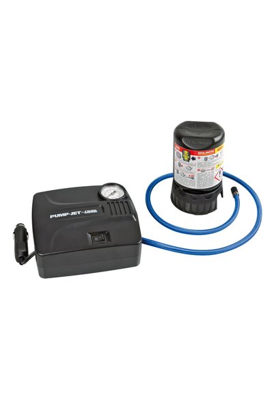 Generic Brand Συμπιεστής αέρα ελαστικών 12V 450ml με υγρό επισκευής 450ml, μα...