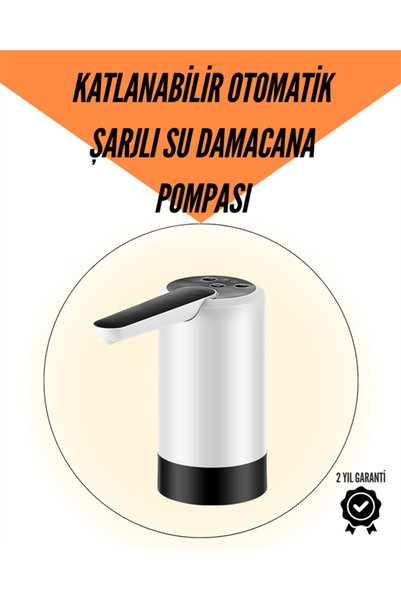 BABUBA Şarjlı Su Pompası 8000mAh | Cam Damacana Uyumlu | Tek Tuşla Kontrol | USB Şarjlı Otomatik Dolum