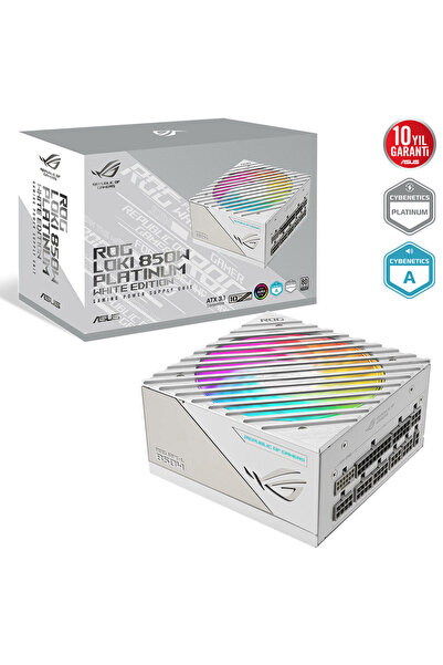 850w 80+ Platinum ROG LOKI SFX-L Tam Modüler SFX Power Supply Beyaz / 90YE00N2-B0NA00