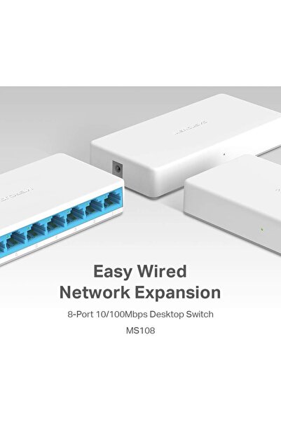 DY MS108, 8-Port 10/100Mbps Desktop Switch