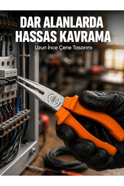 Asinya Güçlü Kavrama Sunan Profesyonel Uzun Çeneli Dövme Çelik Kargaburun - Lisinya