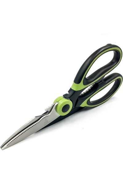 StepCo Green Heavy Duty Kitchen Scissors, Multi-Purpose Sharp Stainless Steel...