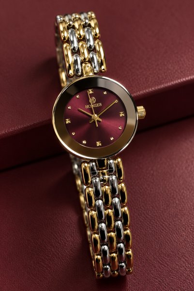 Homies Brand Mirror, Minimal Mirrored Frame Women's Wristwatch
