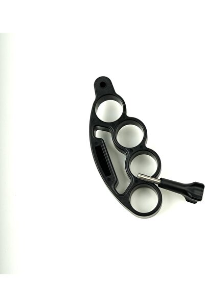 Aksiyon Kameraları 1/4 Vida Uyumlu Parmak Kavramalı Monopod Aksiyon Kamerası Sabitleyici Siyah