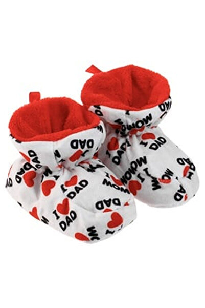 OEM Botosei de Iarna Albi cu Imprimeu "Love Mom Dad"" pentru Bebelusi"