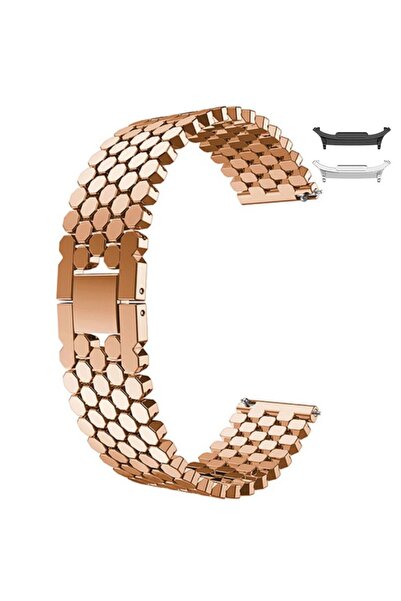 VD VERY DREAM Metal strap compatible with Samsung Galaxy Watch8 44mm, Rose Gold