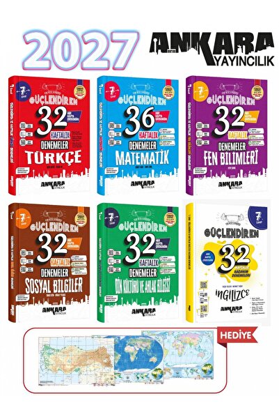 Ankara Yayıncılık 7.Sınıf Güçlendiren 32 Haftalık Denemeleri Seti 2027