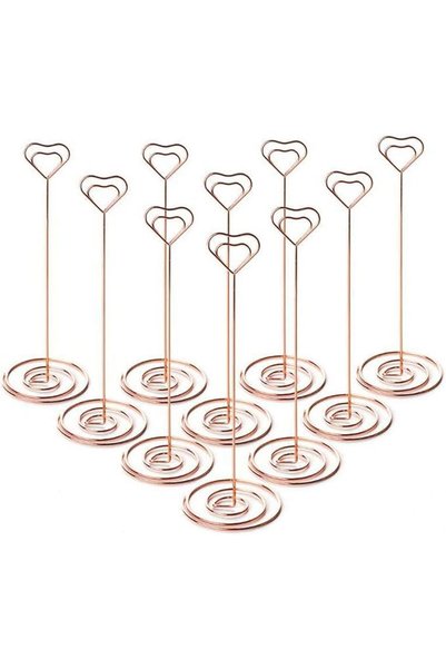 FDTY 10pcs 8.6 Inch Tall Place Card Holder Table Number Holder Table Card Hol...
