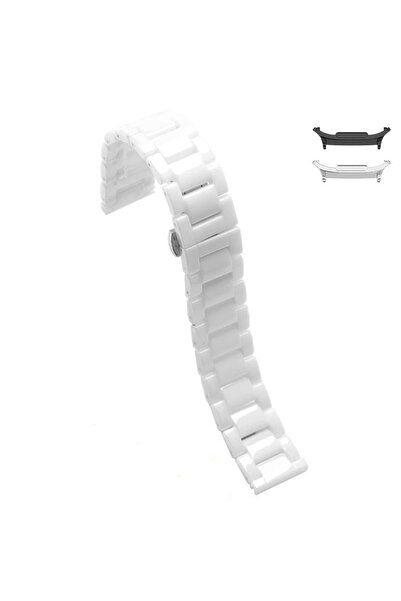 VD VERY DREAM Curea ceramică, compatibilă cu Samsung Galaxy Watch8 44mm, Alb ...