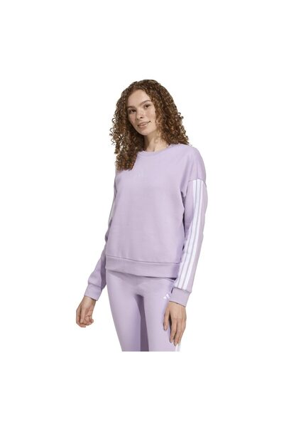 adidas Γυναικείο Φούτερ Φλις 3 Ρίγες Essentials S
