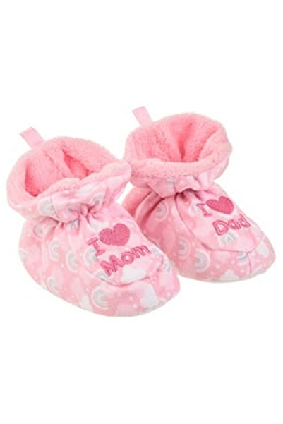 OEM Botosei de Iarna Roz Curcubeu "I Love Mom I Love Dad"" pentru Bebelusi"