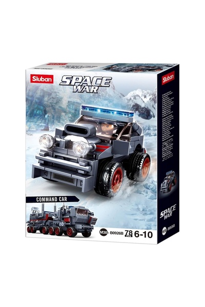 Sluban Set de construcție Război Spațial, 78 de piese, Vehicul de patrulare -