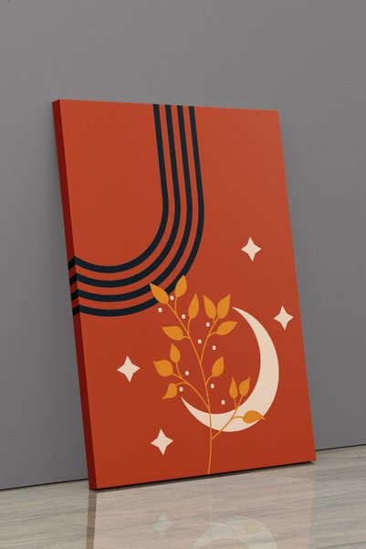 StellaStore Soyut Modern Minimal Kanvas Tablosu 3'lü Canvas Tablo Seti Ev, Oturma Odası Yatak Odası