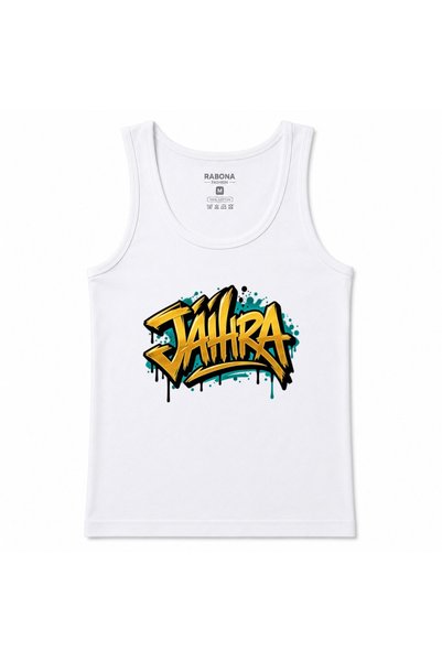 Rabona Fashion Jahra Golden Street Graffiti Graphic Tank Top