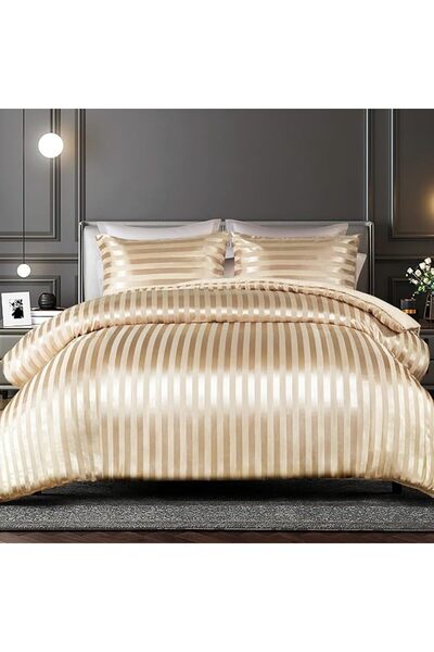 TERRIFI Silky Soft Queen Comforter Cover Set for All Season Bedding with Reve...