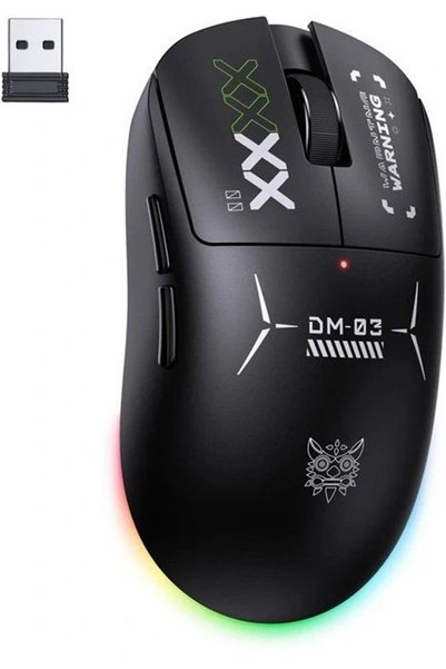 Onikuma Ποντίκι Gaming DM03 RGB (Μαύρο) - (DM03 (2.4G + Bluetooth))